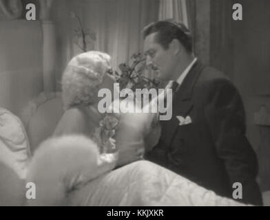 Jean Harlow-Edmund Lowe a cena a otto trailer Foto Stock