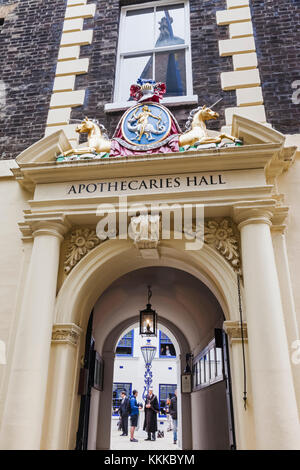 Inghilterra, Londra, Città, Nero Frati Lane, Ingresso all'oncia' Hall Foto Stock