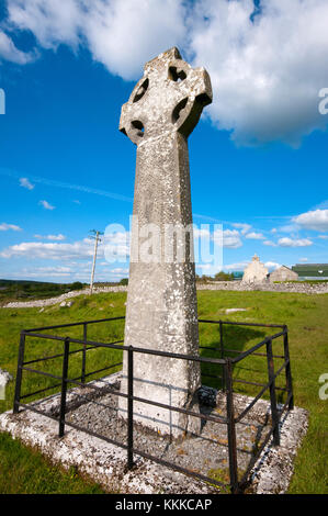 Croce Ovest in Kilfenora, County Clare, Irlanda Foto Stock