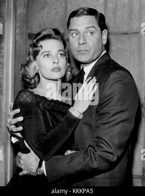 Peter Gunn è stata una popolare serie televisiva americana negli anni '1960, con Craig Stevens e Lola Albright. Lo show era noto per le sue storie poliziesche e la colonna sonora ricca di jazz. Foto Stock