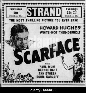 Questo annuncio del 3 ottobre 1940 promuove lo Strand Theater di Allentown, Pennsylvania. Offre uno sguardo sulla cultura cinematografica locale del tempo, mostrando il ruolo del teatro nell'intrattenimento durante la metà del XX secolo. Foto Stock