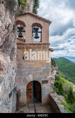 Santa Maria del Montrgony chiesa in Gombren, Ripolles, la Catalogna Foto Stock