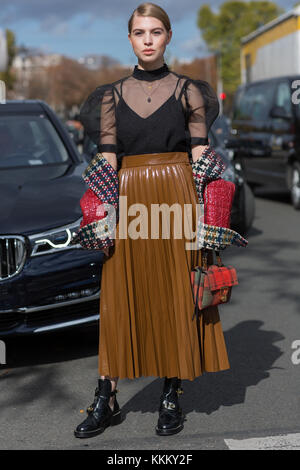 Paris Fashion Week Street Style Foto Stock