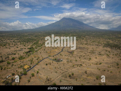 Il lato nord del monte agung a karangasem bali Foto Stock