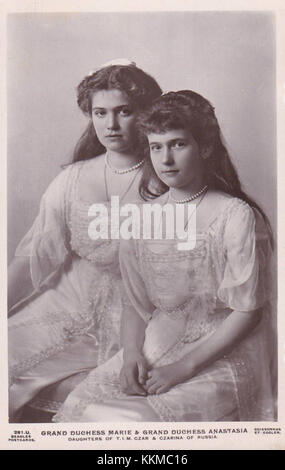 Granduchesse Maria e Anastasia Nikolaevna Foto Stock