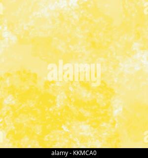 Acquerello giallo modello cloud con diverse sfumature di colore, illustrazione vettoriale Illustrazione Vettoriale