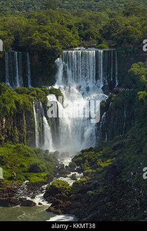 Cascate di Iguazu, Argentina, visto dal lato del Brasile, Sud America