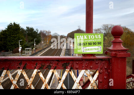 Barry Links stazione ferroviaria vicino a Carnoustie in Angus che è stato identificato come la Gran Bretagna è meno utilizzato stazione dopo appena 24 passeggeri percorsa da o per la stazione nel 2016/17, secondo i dati pubblicati dall'Ufficio della ferrovia e strada. Foto Stock