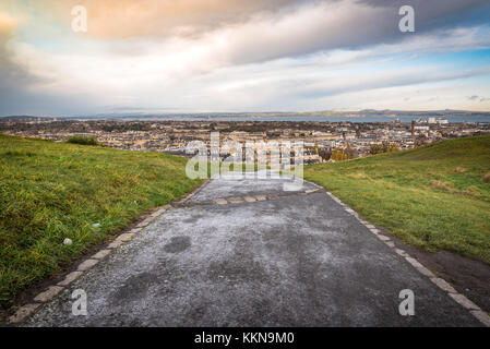 Edimburgo nord vista dal Carlton Hill Foto Stock