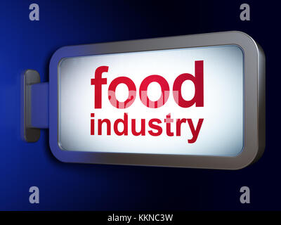 Realizzati concetto: industria alimentare su sfondo tramite Affissioni Foto Stock