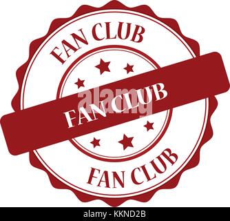 Fan club illustrazione del timbro Illustrazione Vettoriale