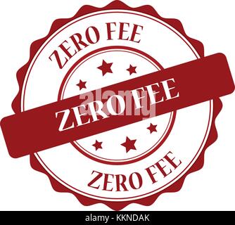 Canone zero illustrazione del timbro Illustrazione Vettoriale