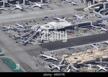 I terminali 4 e 5 a LAX - los angeles international airport Foto Stock