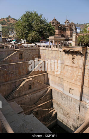 Un passo ben in Bundi Rahjasthan,l'India Foto Stock