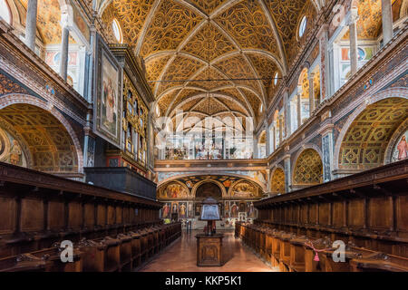 Vista interna di San Maurizio al Monastero Maggiore chiesa, Milano, Lombardia, Italia Foto Stock