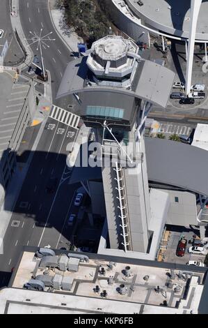 Torre di controllo a LAX - los angeles international airport Foto Stock