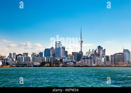 Skyline di Auckland, Nuova Zelanda Foto Stock