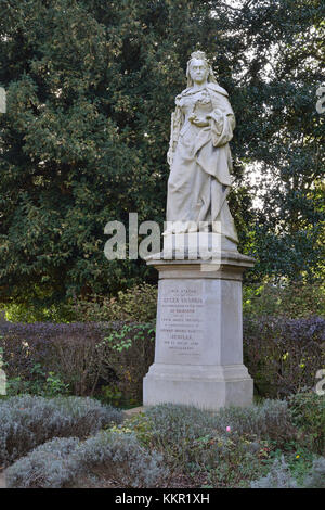 La regina Victoria statua, Abbey Park, Abingdon Foto Stock