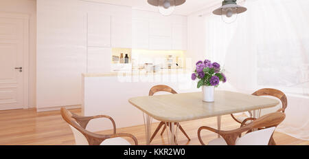 Moderna cucina interno Foto Stock