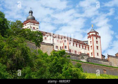 Fortezza di Marienberg, wurzburg, bassa Franconia, Franconia, Baviera, Germania, Europa Foto Stock