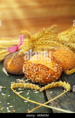 Pane, cotta con amore Foto Stock