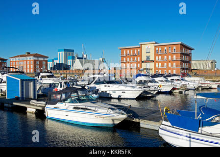 Hartlepool Marina, nella contea di Durham, England Regno Unito Foto Stock