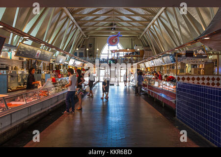 Feskekörka Fish Hall, Gothenburg, provincia di Västra Götalands län, Svezia Foto Stock