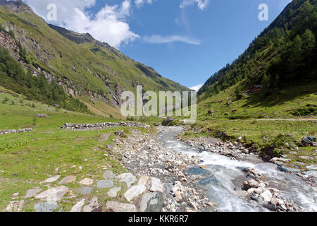 Krumlbach nel krumtal, rauris, del Pinzgau, Austria Foto Stock