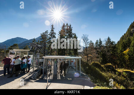 Europa austria, alpi, Tirolo, highline 179 Foto Stock