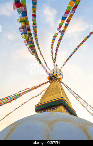Stupa di boudhnath,katmandu,Nepal Foto Stock