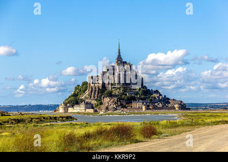 Le Mont Saint Michel in Francia Foto Stock