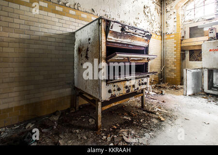 Abbandonate le cliniche di Beelitz vicino a Berlino. Foto Stock