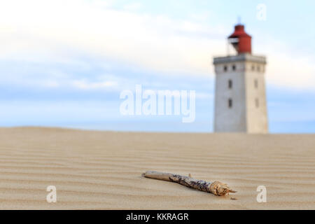 Il Lighthouse Rubjerg Knude in Danimarca Foto Stock