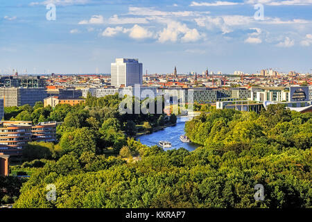 Vista dalla Siegessäule Berlin Foto Stock