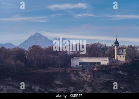 Austria salisburghese, Salisburgo, Museum der Moderne Monchsberg, museo di arte moderna, esterna Foto Stock