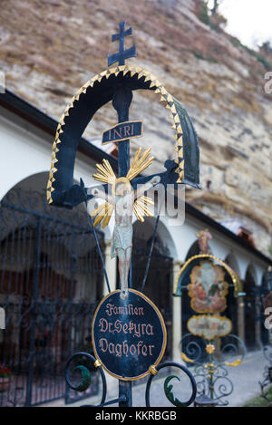 Austria salisburghese, Salisburgo, Stiftskirche San Pietro Chiesa, cimitero Foto Stock