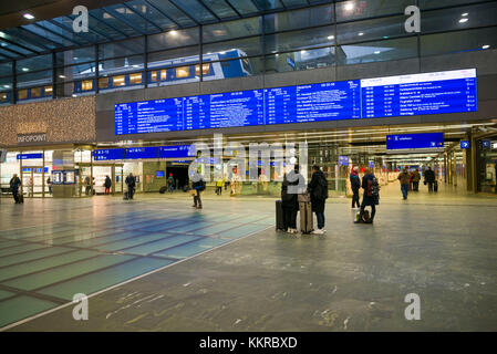 Austria, Vienna, wein bahnhof, Vienna stazione centrale, interno Foto Stock