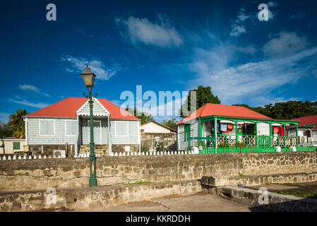 Paesi bassi, Sint Eustatius, oranjestad, costruzione di dettaglio Foto Stock