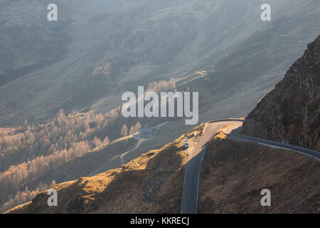 Europa, Austria/Italia, Alpi, Alto Adige, Montagne - Passo Rombo - Timmelsjoch - strada Alpino Foto Stock