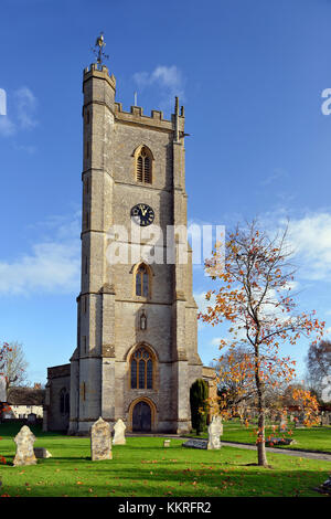 La chiesa di San Barnaba, regina di cammello, somerset home dei mondi più pesante peal di 6 campane Foto Stock