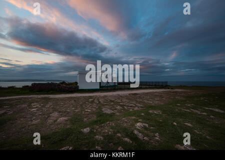 Berry Head Lighthouse cielo notturno fotografia Foto Stock