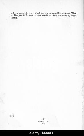 Die Afrikaanse Gedagte (il pensiero africano) è una pubblicazione che riflette sulla storia intellettuale sudafricana, in particolare l'influenza del pensiero afrikaans. Questa edizione segna il 125° anniversario della sua fondazione. Foto Stock