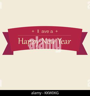 Auguri di Buon Natale felice anno nuovo card Foto Stock