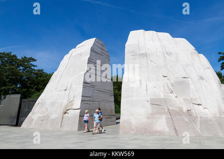 La pietra di speranza, l'ingresso per il Martin Luther King Jr. Memorial, 1964 Viale Indipendenza, S.W., Washington DC, Stati Uniti d'America. Foto Stock