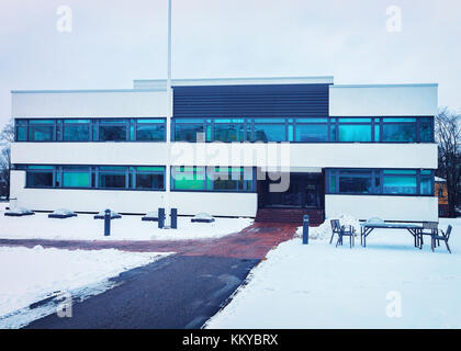 Università di Helsinki a Helsinki in Finlandia in inverno. Foto Stock