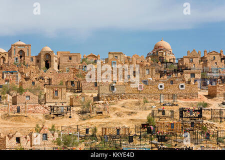 Mizdakhan cimitero di Nukus, Uzbekistan. Foto Stock