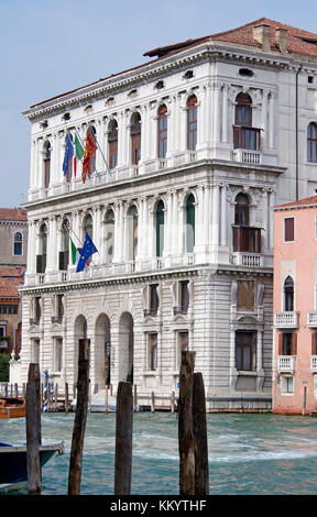 Palazzo Corner della Ca' Granda, Grand Canal, Venezia, Italia, architetto Francesco Sansovino, Foto Stock