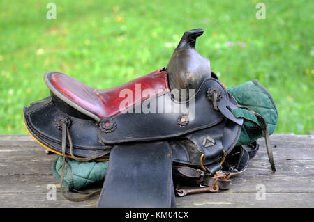Sella per equitazione . Foto Stock