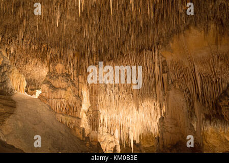 Famosa grotta "cuevas del drach' (Caverna del Drago) sull isola spagnola mallorca Foto Stock