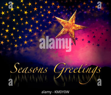 Concetto di Natale: i migliori auguri di Buon Natale Foto Stock